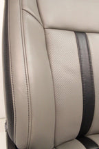 2015-2022 Ford F150 Super Duty Reg Cab Seats, XLT w/ Katzkin Earth Gray Leather