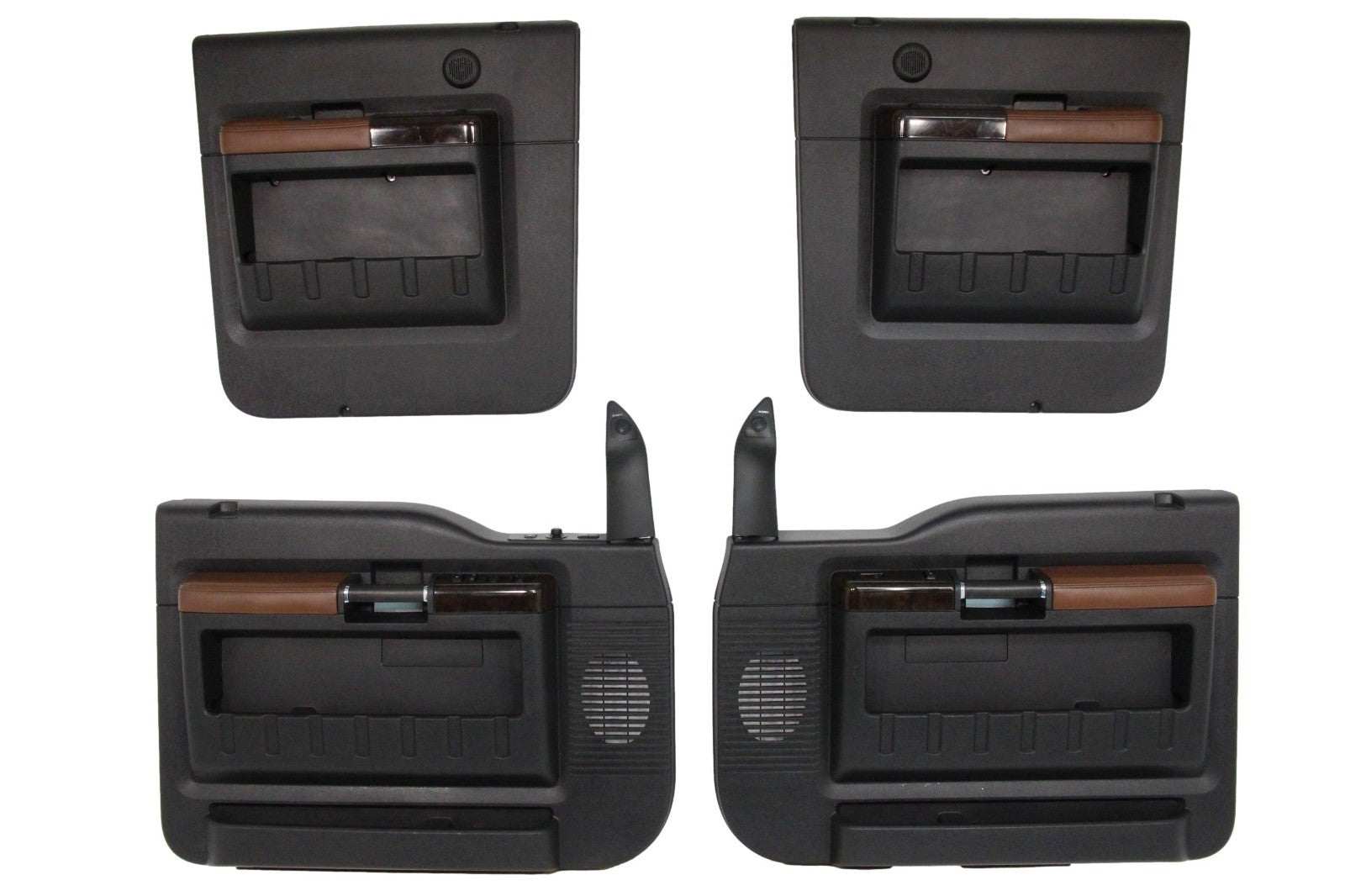 2011 - 2016 Ford Super Duty Platinum Door Panels, Crew Cab, Black & Pecan Brown