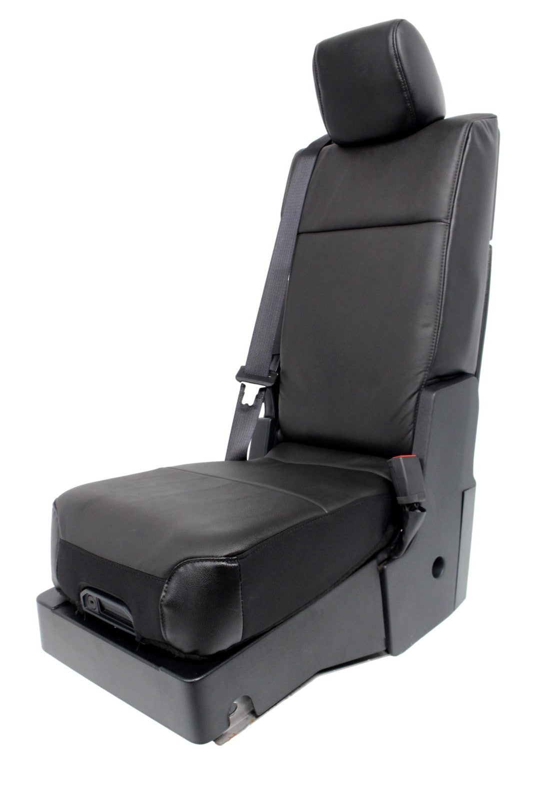 2015 - 2025 Ford F150 Super Duty Jump Seat Center Console, Black Leather Lariat