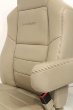 99-10 Ford F250 F350 Excursion Seats Tan Leather Power Front Bench Super Duty