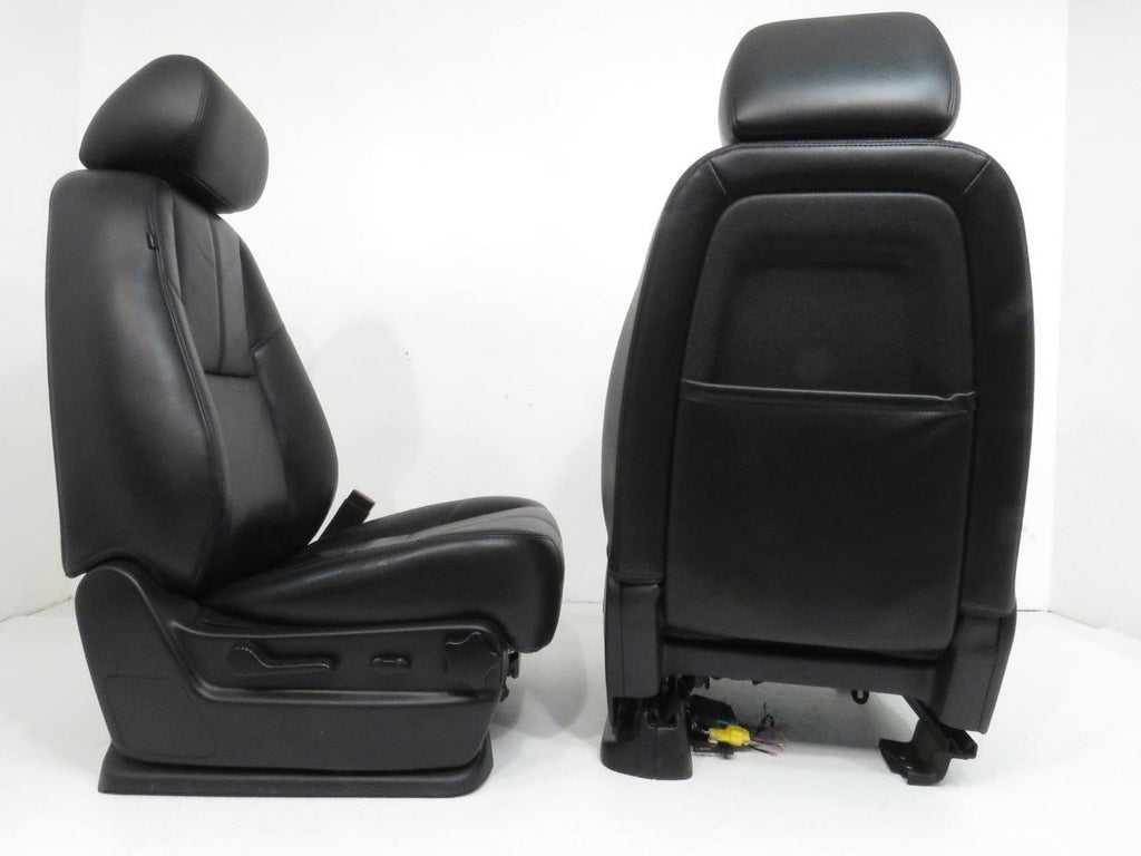 2007 - 2014 Sierra Silverado Front Seats, LT2 Black Leather, Heated & Powered