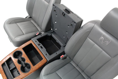 2002-2008 Dodge Ram Slate Gray Leather Seats & Woodgrain Business Console