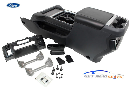 NEW 23-25 Ford F250 F350 Super Duty Complete Center Console Kit w/ HVAC Black OE