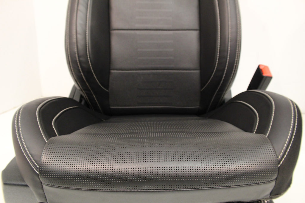 2015-2023 Ford Mustang Seats Set, Shelby GT500 Coupe Black Leather Heated Cooled