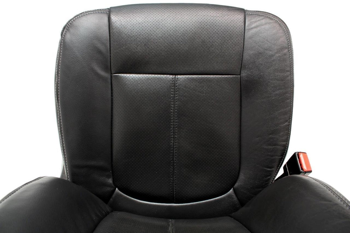 1999 - 2016 Ford Super Duty Front Seats, Lariat Black Leather, Power Heat Cool