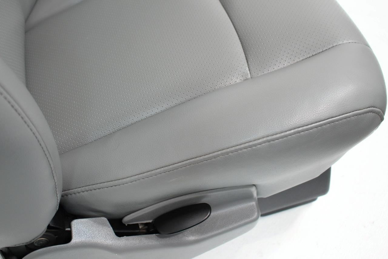 Ford Econoline Front Bucket Seats, Gray Vinyl w/ Folding Armrests, Fits 1997+