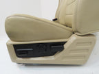 2008 - 2010 Ford Super Duty Crew Cab Seats Set Lariat Tan Leather Heated Powered