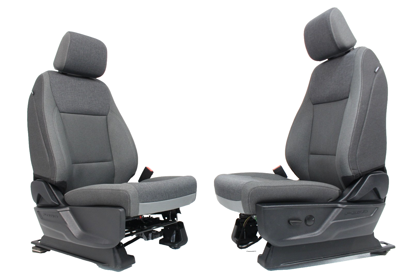 2021 - 2026 Ford F150 Super Duty Front Seats, XLT Gray Cloth 8-Way Power Driver