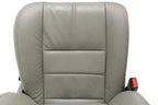 2008-2010 Ford Super Duty Front Seats, Power Stone Gray Leather Lumbar OEM