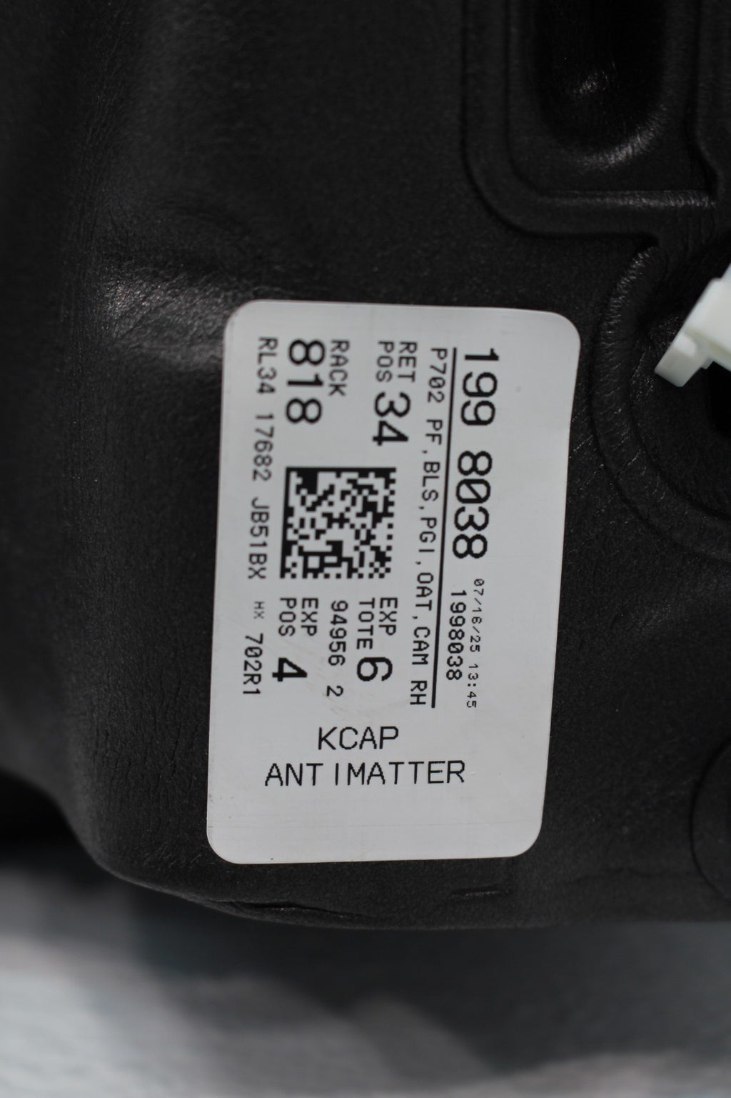 2021 - 2025 Ford F-150 Passenger Side Mirror Antimatter Blue Power Fold BLIS 360