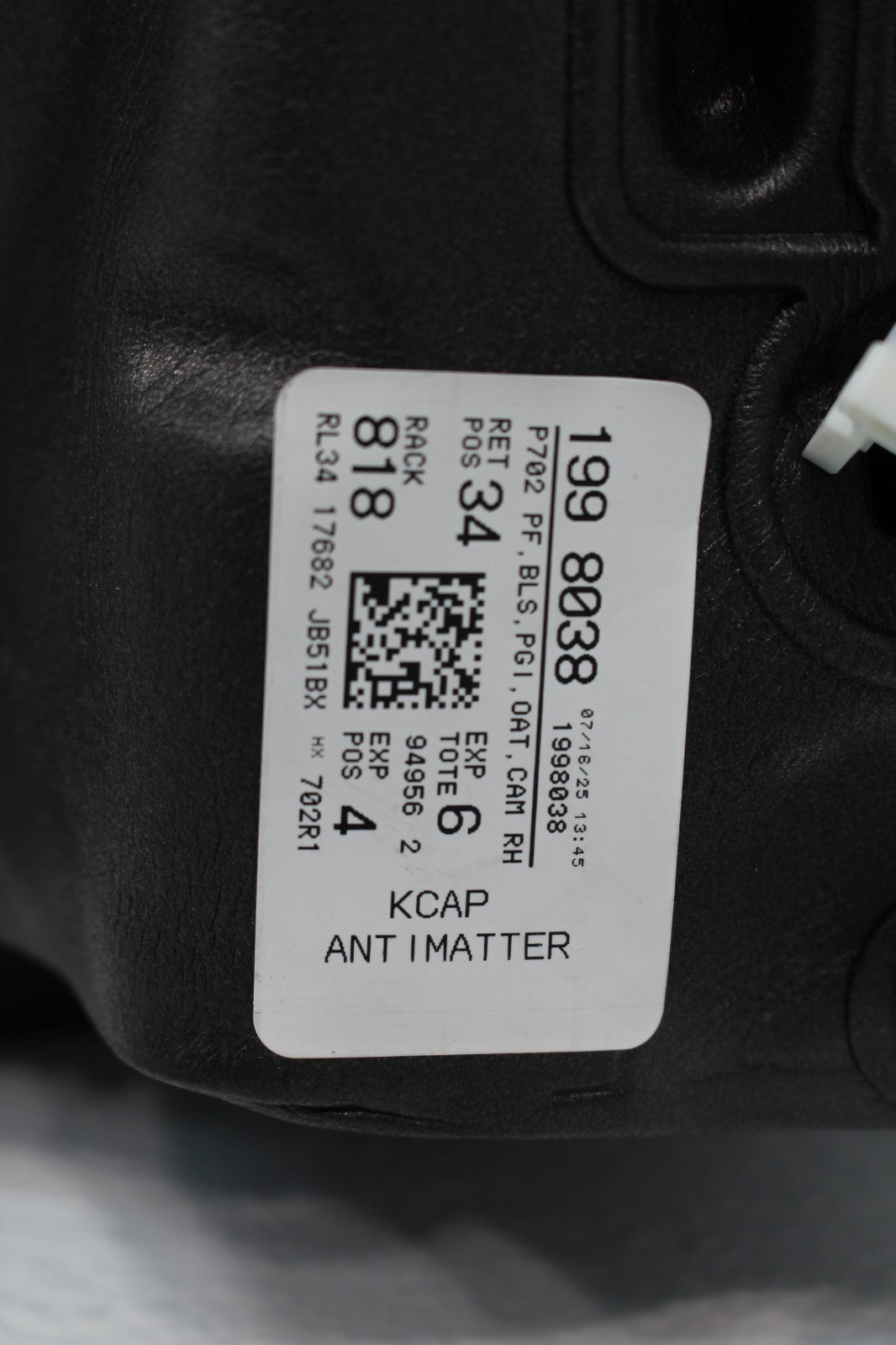 2021 - 2025 Ford F-150 Passenger Side Mirror Antimatter Blue Power Fold BLIS 360