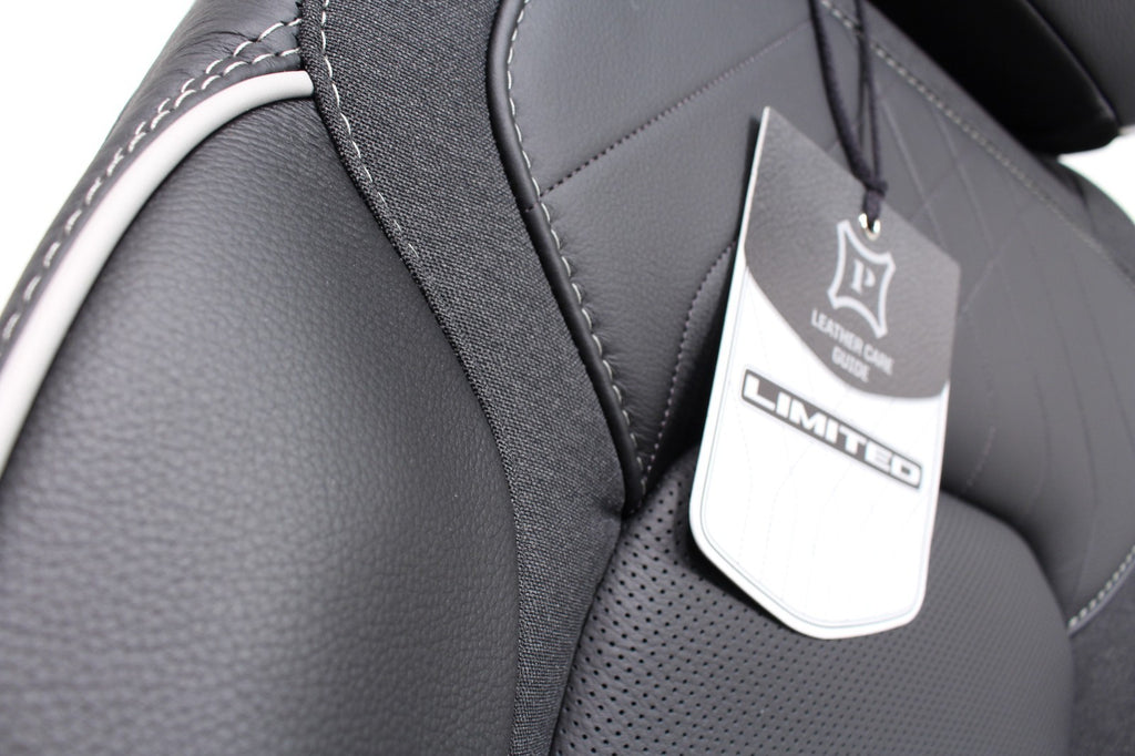 2019-2026 Ram 1500 Interior Seats Console Panels, Limited Quilted Black Leather