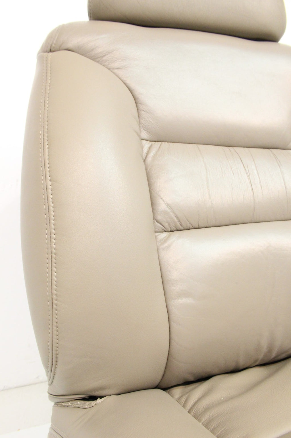 1995-2000 GMC Sierra Chevy Silverado Seats Set, Neutral Tan Leather Extended Cab