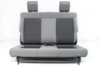 2007 - 2018 Jeep Wrangler JK (2-Door) Gray Cloth Rear Seat 2008 2009 2010 2011