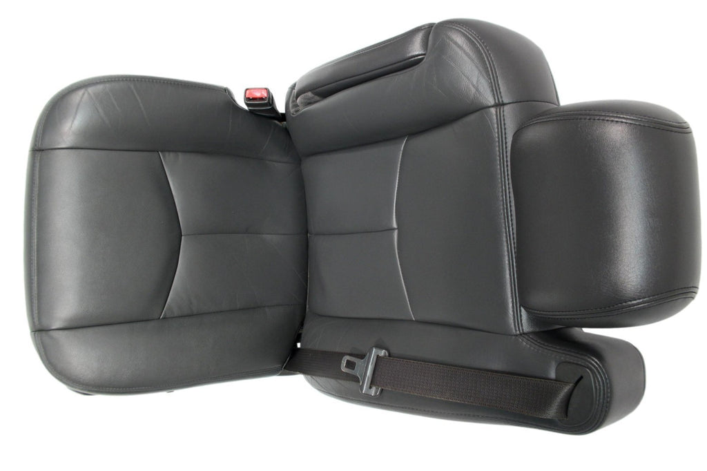 99-07 Sierra Silverado Front Seats, Dark Pewter Leather, Power 2-Way Lumbar
