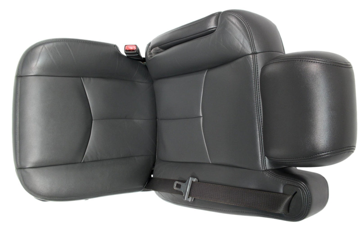 99-07 Sierra Silverado Front Seats, Dark Pewter Leather, Power 2-Way Lumbar