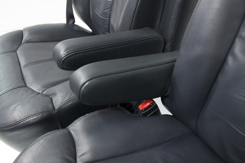1999 - 2002 GMC Sierra Chevy Silverado Seats, Graphite Off-Black Leather, Power