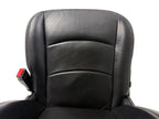 2002 - 2018 Dodge Ram Seats Set, Crew Cab Katzkin Black Leather Powered Heated