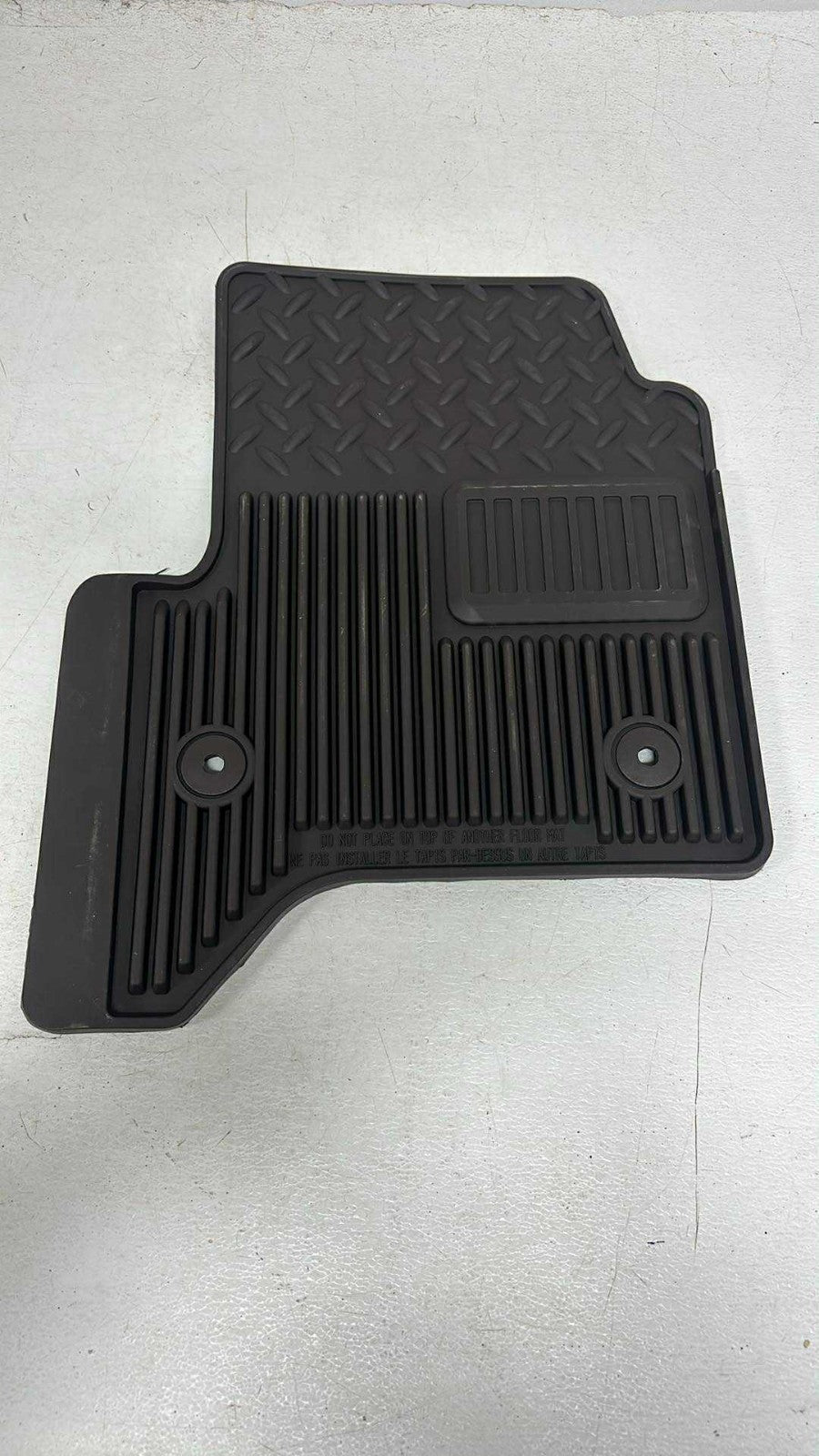2014 - 2018 Sierra Silverado OEM Floor Mat Set, Black Rubber Slush Extended Cab