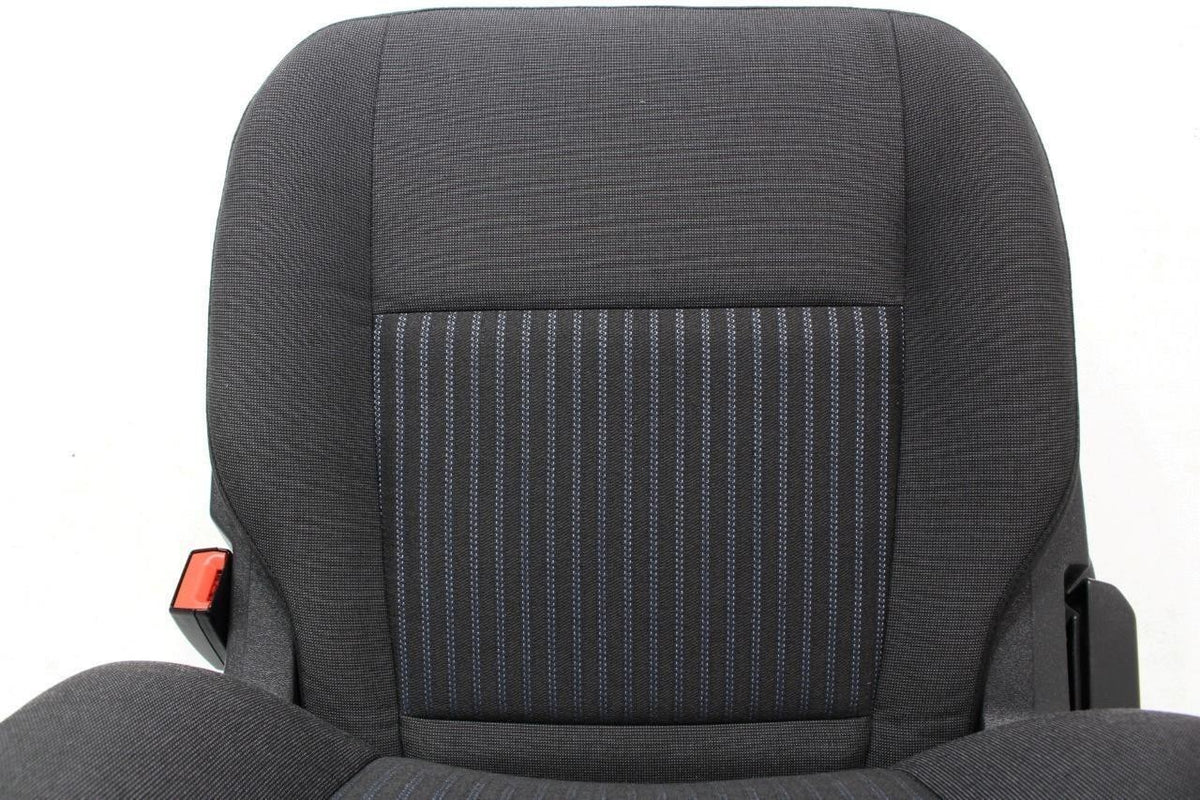 2015 - 2026 Ford Transit Seats, Black Charcoal Cloth Manual w/ Dual Armrests