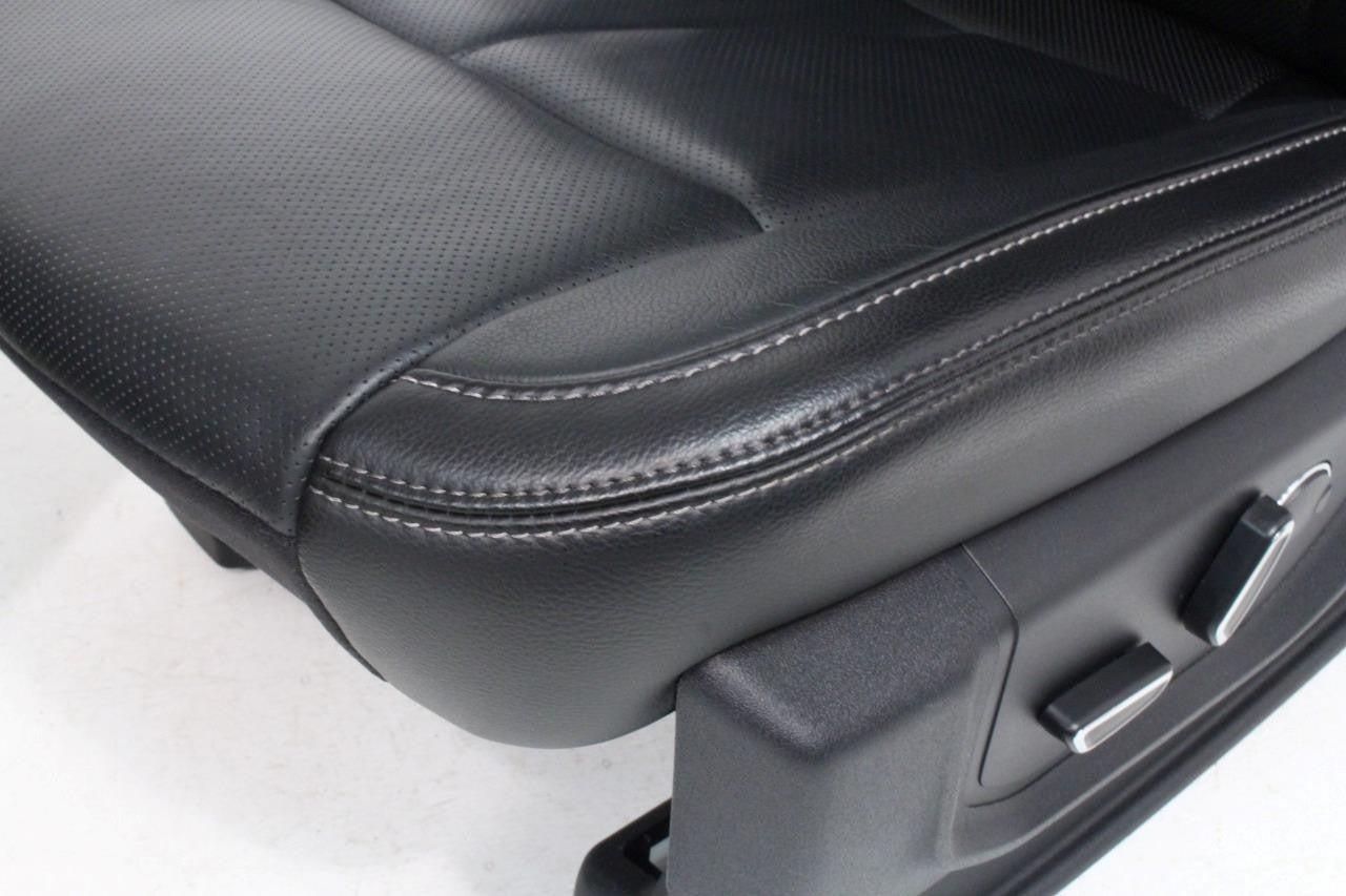 2015 - 2022 Ford F150 Super Duty Front Seats, Lariat Black Leather Ventilated