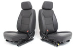 19-22 Silverado Sierra Heated Cooled Black Leather Seats Front & Rear Set OEM