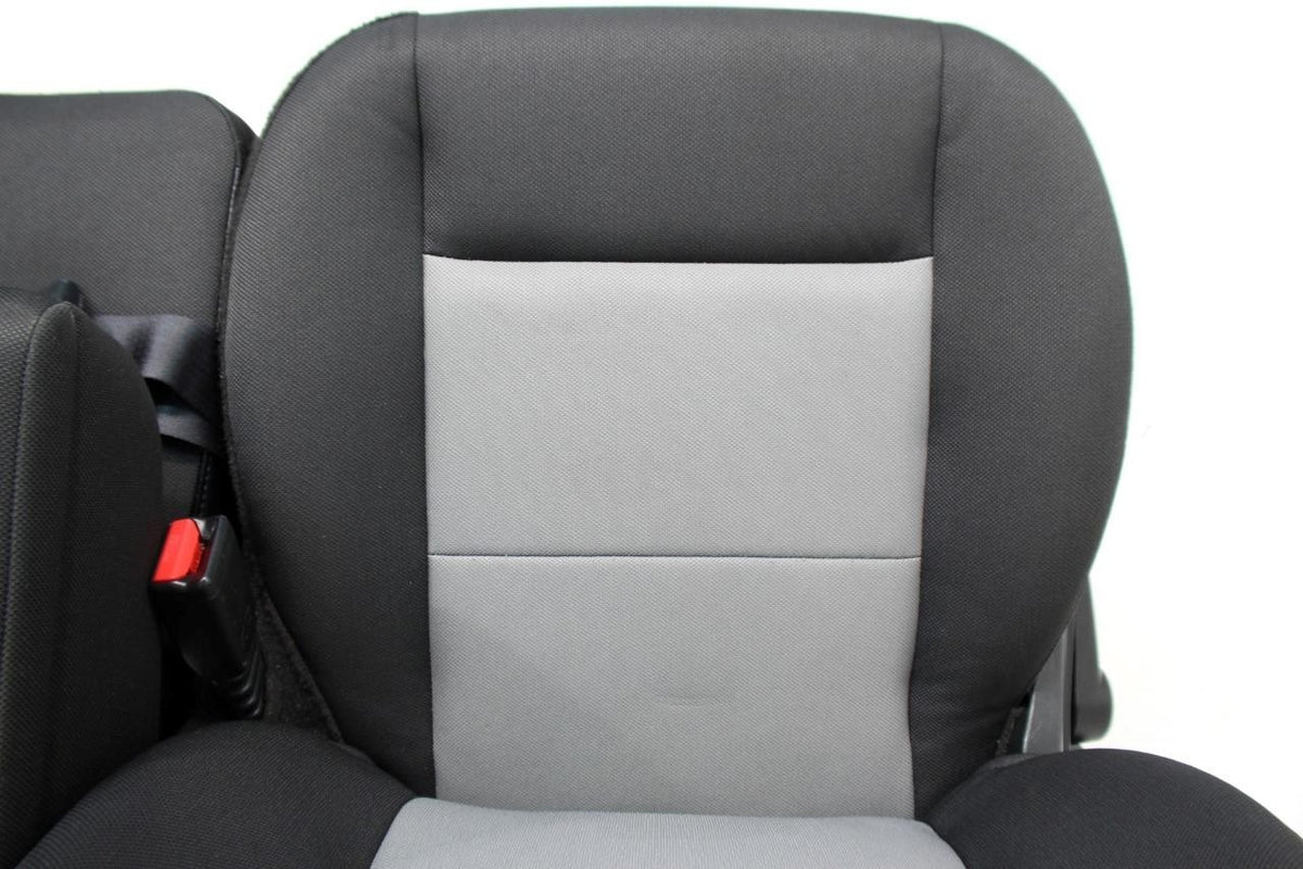 1998 - 2009 Ford Ranger Seats, Regular Cab 60-40 Split Bench, Black Gray Cloth