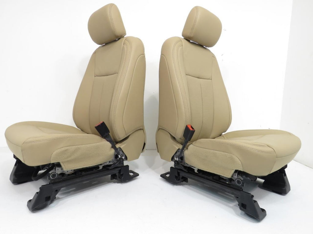 2015 - 2022 Ford F150 Super Duty Lariat Front Seats, Tan Leather Heat & Cool