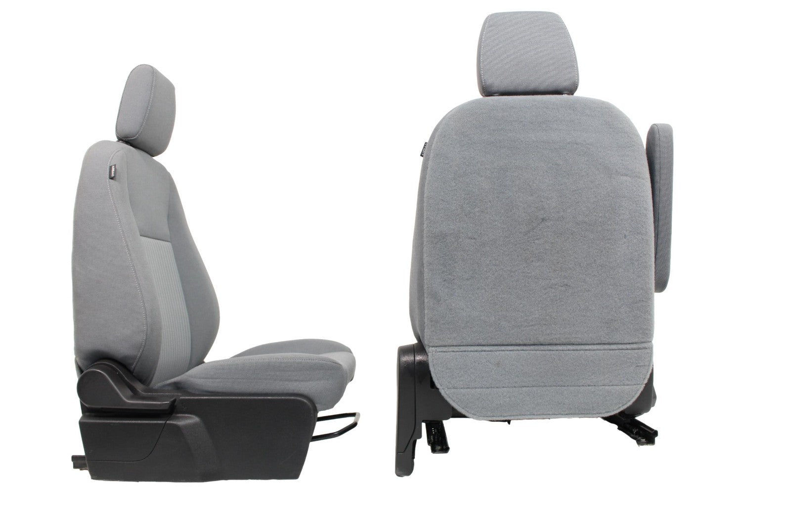 2015 - 2024 Ford Transit Front Seats, Gray Cloth w/ 10-Way Power Driver Seat