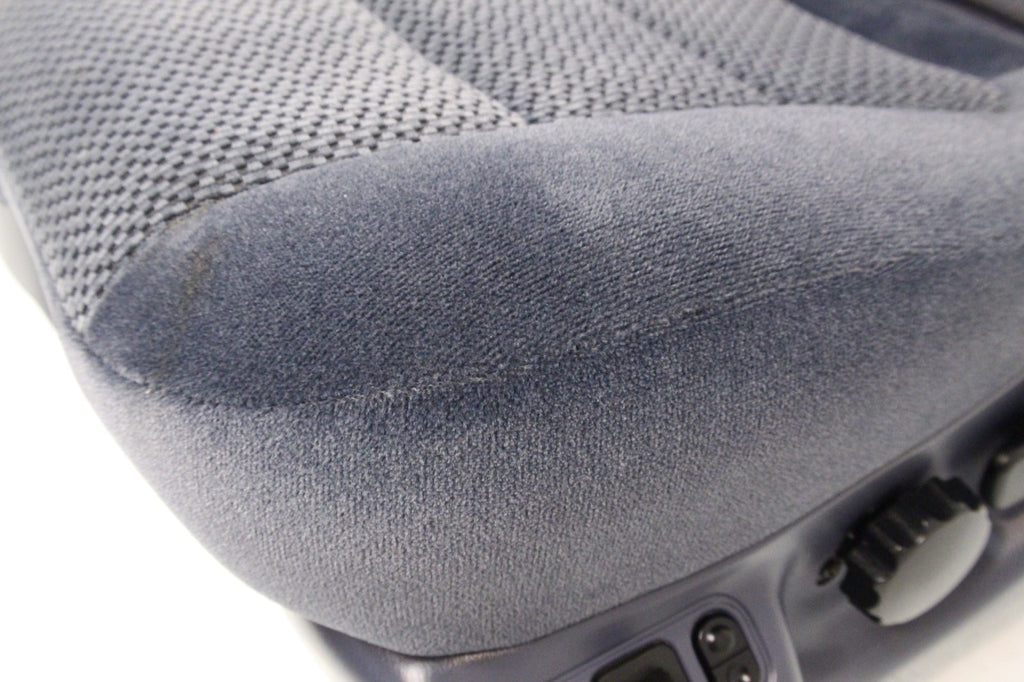 1999 - 2007 Ford Super Duty Front Bucket Seats, Denim Blue Cloth Fits 73+ Trucks