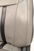 2015-2022 Ford F150 Super Duty Reg Cab Seats, XLT w/ Katzkin Earth Gray Leather