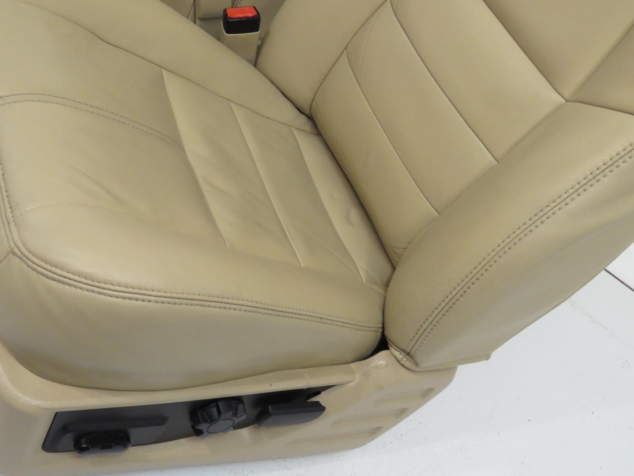 2008 - 2010 Ford Super Duty Crew Cab Seats Set Lariat Tan Leather Heated Powered
