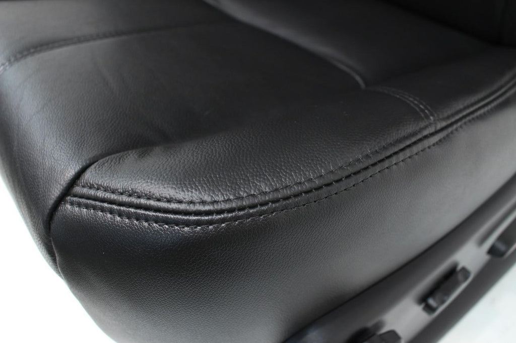 2007-2014 GM Silverado Tahoe Front Seats, LT Black Leather Lumbar w Driver Power