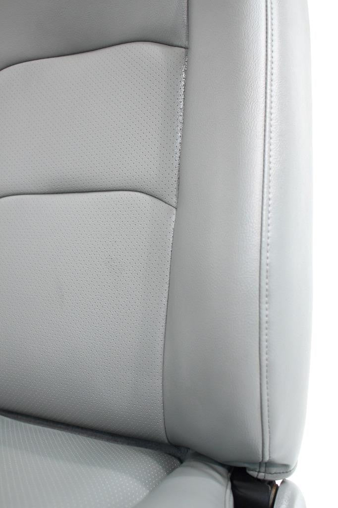 Ford Econoline Front Bucket Seats, Gray Vinyl w/ Folding Armrests, Fits 1997+
