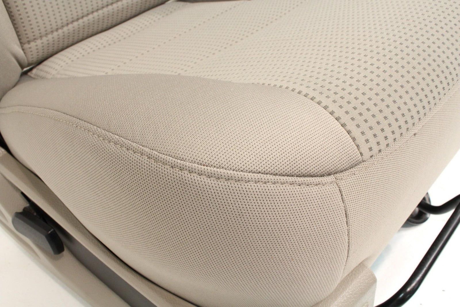 1999-2010 Ford Super Duty Stone Gray Cloth Bucket Seats with Folding Jump Seat