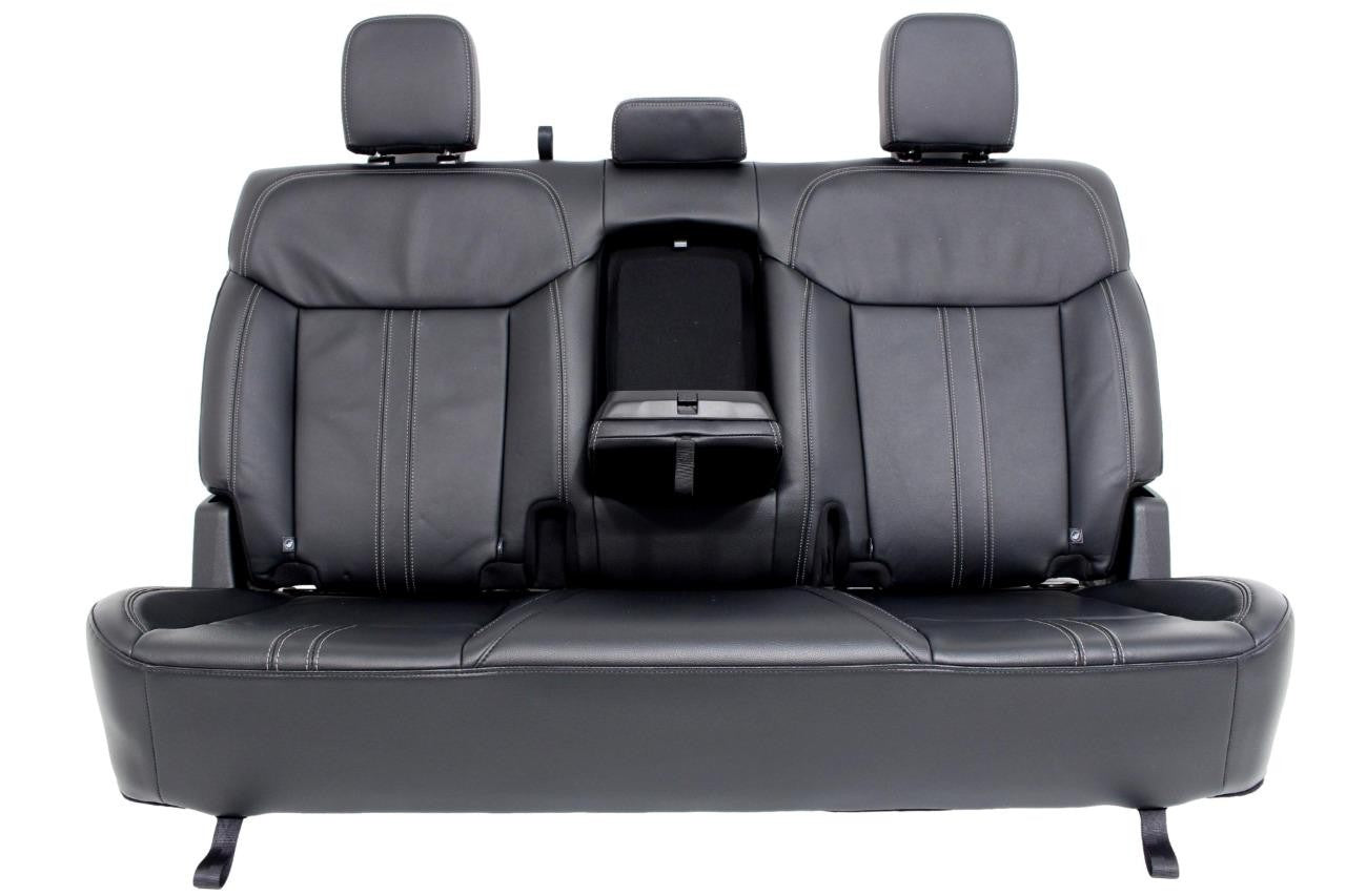 98-10 Ford Ranger FX4 Crew Cab Leather Seats Front Rear Bench Set Blackc