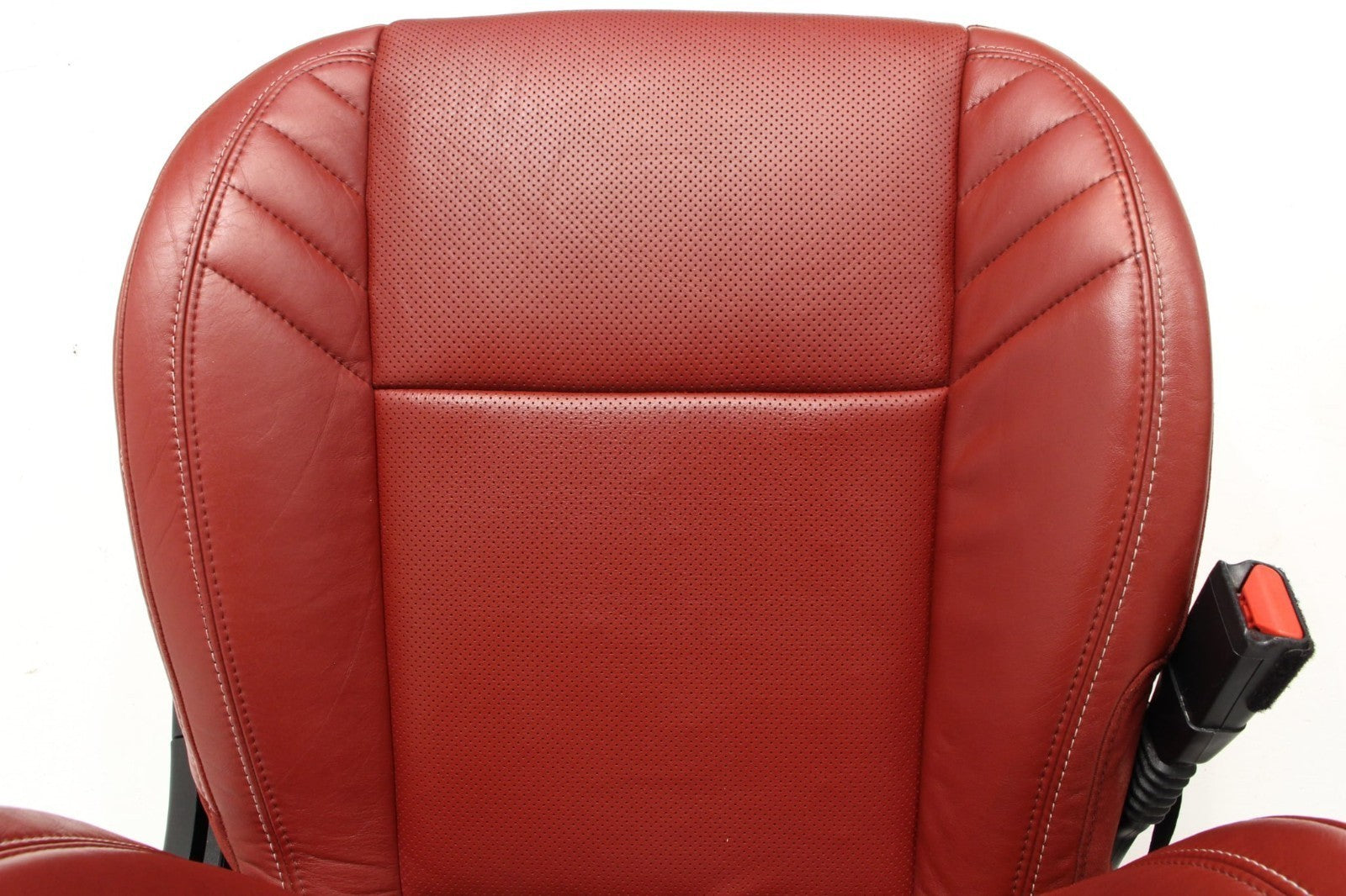 11-23 Dodge Charger SRT Seats, Demonic Red Laguna Leather OEM w/ Power Heat Cool