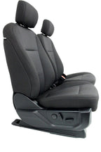 2015 - 2022 Ford F150 & Super Duty Front Seats, XLT Black Cloth Power Heat