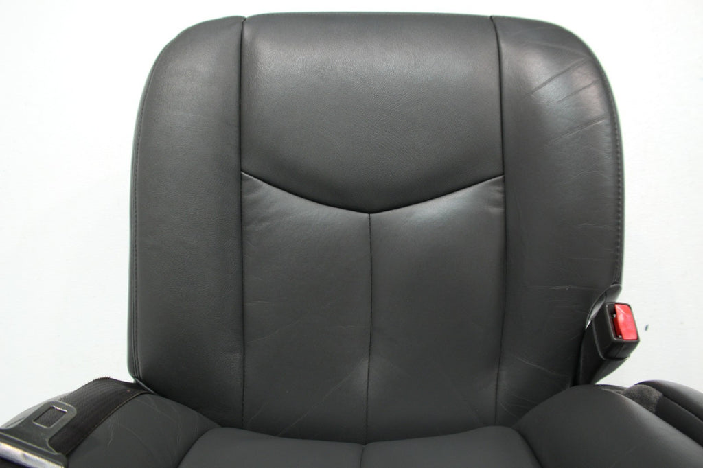 99-07 Sierra Silverado Front Seats, Dark Pewter Leather, Power 2-Way Lumbar