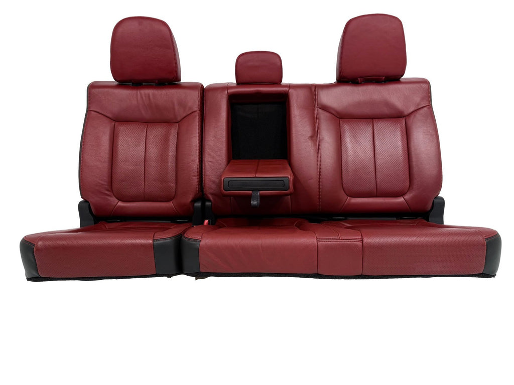 2009-2014 Ford F150 Limited Interior, OEM Red Leather Seats Console Door Panels