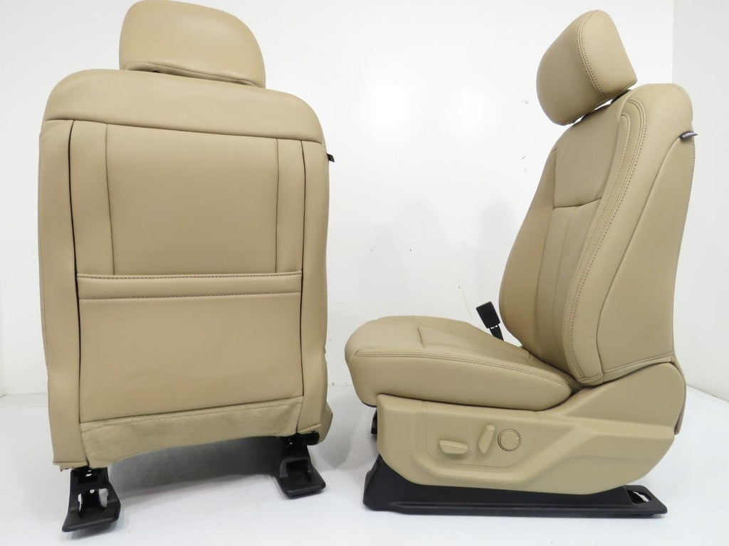 2015 - 2022 Ford F150 Super Duty Lariat Front Seats, Tan Leather Heat & Cool