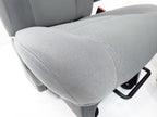 Ford Econoline Front Bucket Seats, Gray Cloth w/ Folding Armrests, Fits 1992+
