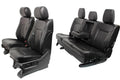 1999 - 2016 Ford Super Duty Seats Set, Crew Lariat Black Leather Power Heat Cool