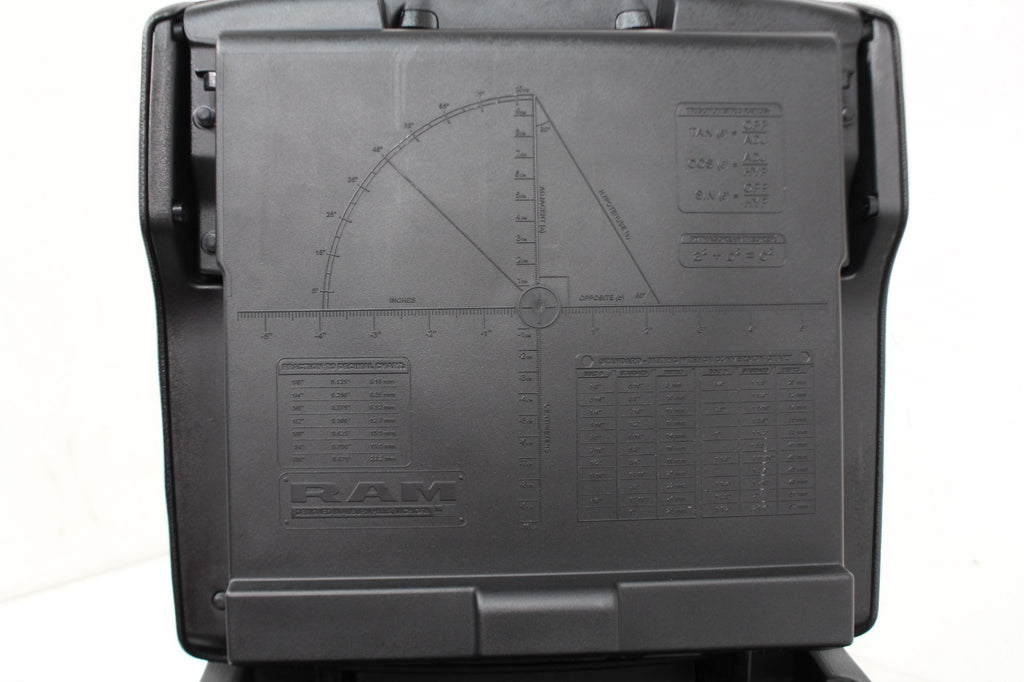 2019 - 2025 Dodge Ram 2500 3500 Center Console w/ Install Kit, Gold Trim & Wood