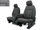 2021 - 2026 Ford F150 Front Seats, XL Slate Gray Cloth Manual Gray w/ Jumpseat