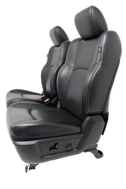 2009 - 2018 Dodge Ram Laramie Black Leather Heated & Cooled Front Seats