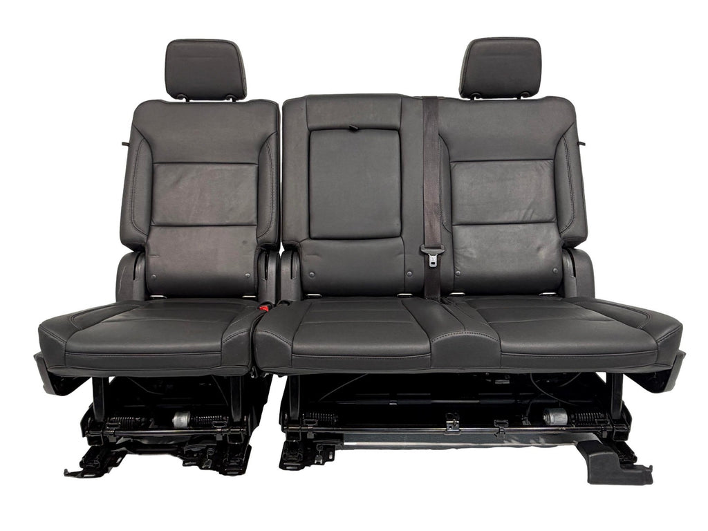 2021 - 2026 Chevy Tahoe Suburban 2nd Row Bench Seat, LT Black Leather Power Heat