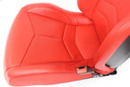 2020 - 2025 Chevy Corvette C8 Seats GT1 Adrenaline Red Leather 8-Way Power