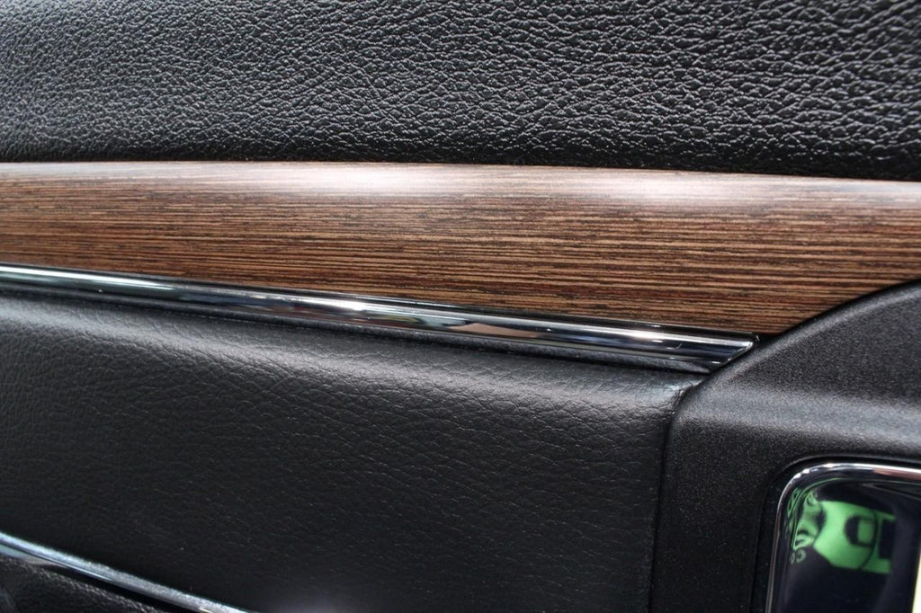 2013-2018 Ram Crew Cab Door Panel Set, Laramie Black Leather & Wood w/ Switches