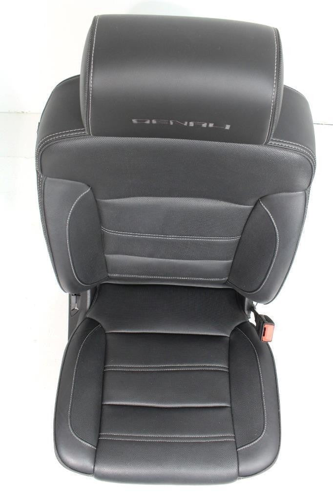2015-2017 GMC Yukon Denali Front Seats, OEM Black Leather Heated Cooled